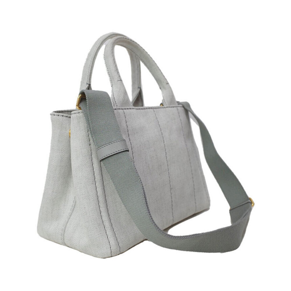 Prada Denim Canapa Handbag Bag